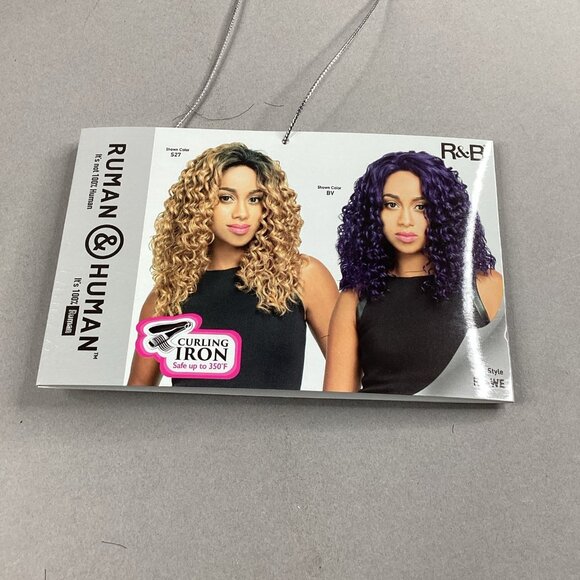 R&B RL-WE #1 Jet Black Premium Synthetic Blend Wig Adjustable - Picture 8 of 10